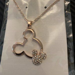 SILVER IN COLOR MICKEY MOUSE NECKLACE